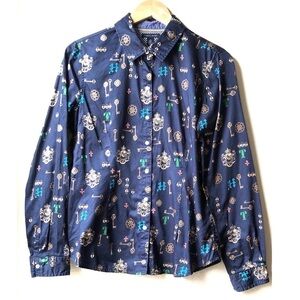 Tommy Hilfiger Key Lock Blue Button Shirt - L